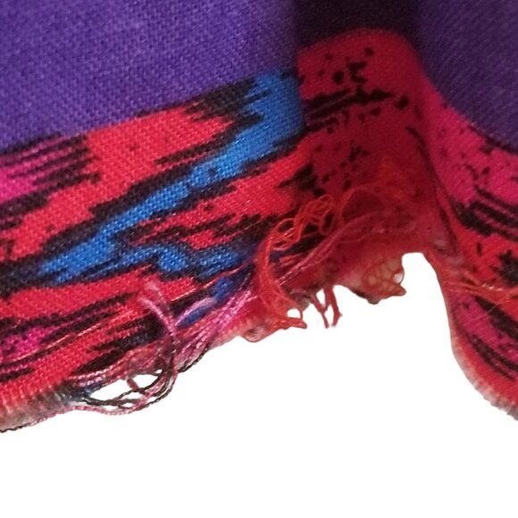 Leslie Lucks Blouse Jacket M Vintage Southwest Aztec Collar Button Up READ - Picture 12 of 16